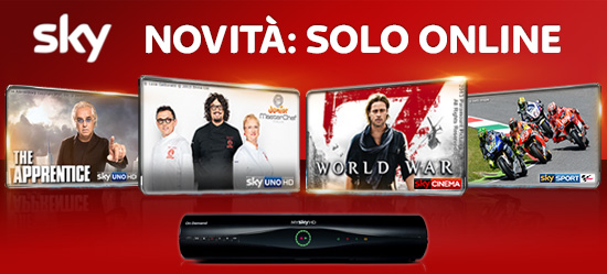 Sky: novitÃ solo online